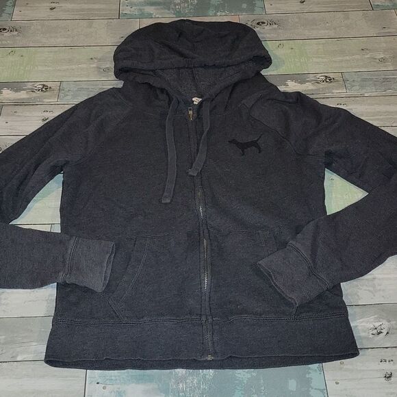 Victoria's Secret PINK Gray Jacket sz X-Small - Picture 1 of 5